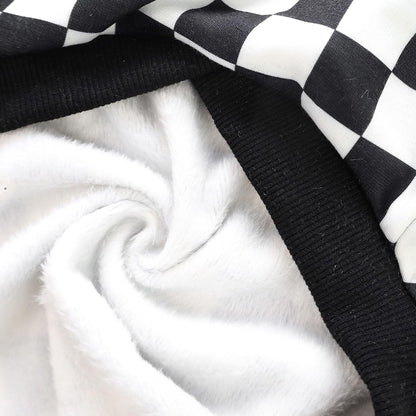 Sassy Snuggle Suit: The Pup-tastic Plaid Hoodie of Pawsome Style for Your Furry Fashionista!