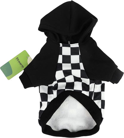 Sassy Snuggle Suit: The Pup-tastic Plaid Hoodie of Pawsome Style for Your Furry Fashionista!