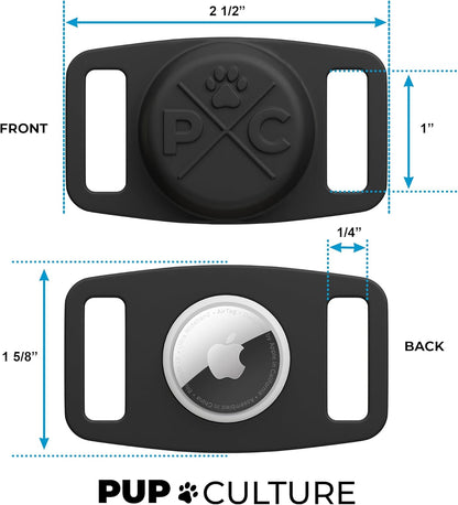 Airtag Dog Collar - Durable Holder for Apple Airtag Technology | Keep Your Pets Safe with Real-Time Tracking - Perfect for Dogs and Cats