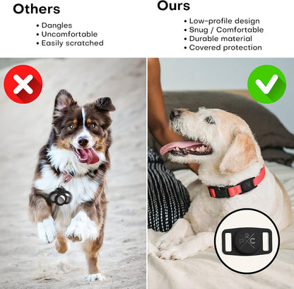 Airtag Dog Collar - Durable Holder for Apple Airtag Technology | Keep Your Pets Safe with Real-Time Tracking - Perfect for Dogs and Cats