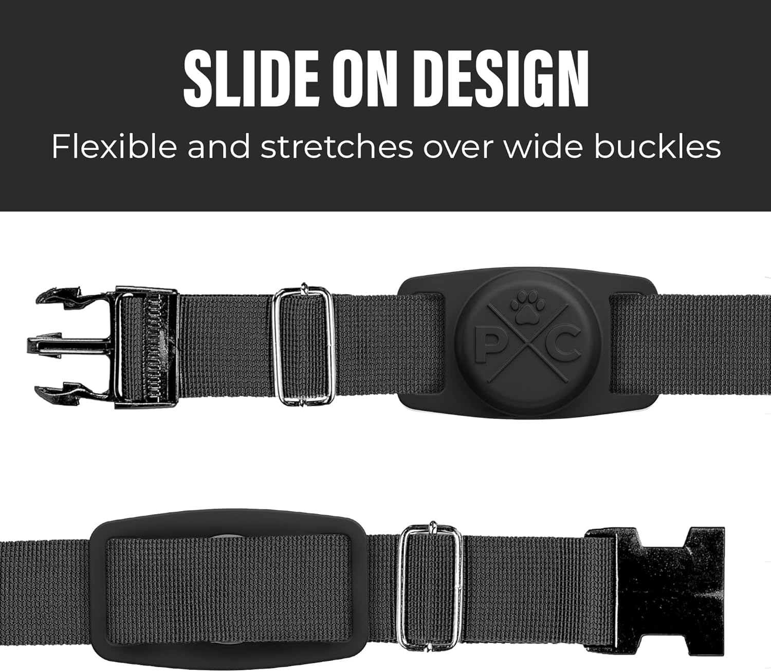 Airtag Dog Collar - Durable Holder for Apple Airtag Technology | Keep Your Pets Safe with Real-Time Tracking - Perfect for Dogs and Cats