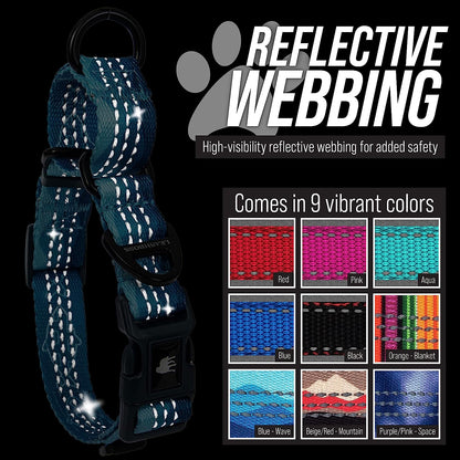Martingale Collar for Pooches: The Glow-in-the-Dark Magic Leash Buddy for Dogs of All Sizes - No More Tug-of-War, Just Snazzy Walks!