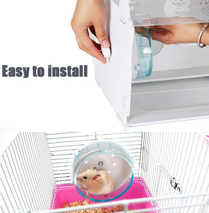 Tiny Treadmill of Tranquility: 4.7-Inch Pink Spinny Thing for Pocket-Sized Paws on the Go!